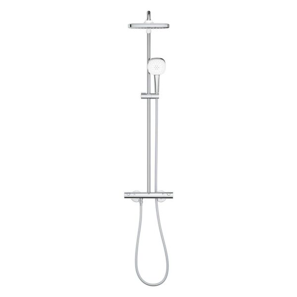 Grohe Tempesta System 250 Cube Duvara Monte Termostatik Bataryalı Duş Sistemi - 26689001