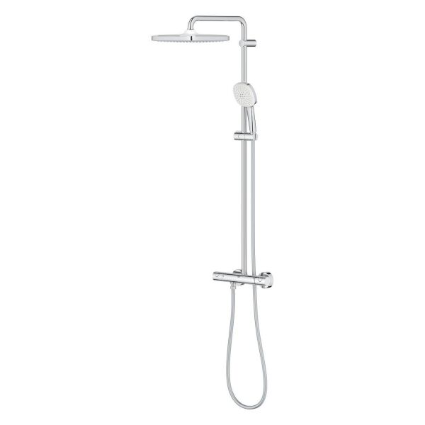 Grohe Tempesta System 250 Cube Duvara Monte Termostatik Bataryalı Duş Sistemi - 26689001