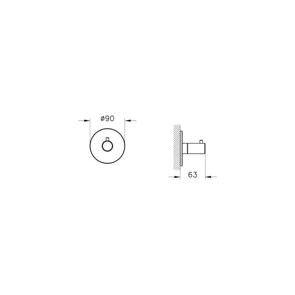 VitrA Origin A4285736 Ankastre 2 Yollu Yönlendirici, Mat Siyah