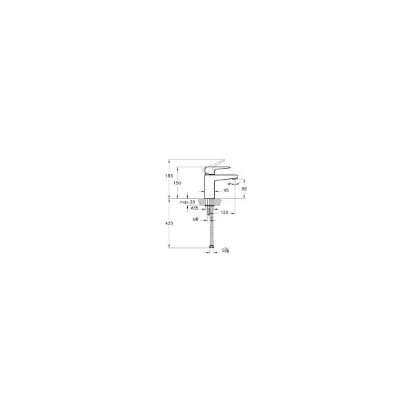 Artema Root Square Lavabo Bataryası S - A42732
