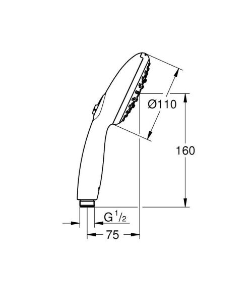 Grohe Tempesta 110 El Duşu 3 Akışlı (Rain, Jet, Masaj) - 26914003