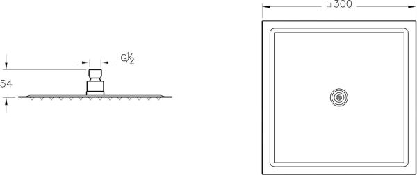 Artema Lite Ls Duş Başlığı-300 Mm Krom A45673