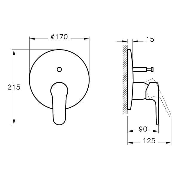 Artema Root Round A4272774 Ankastre Banyo Bataryası, Soft Altın