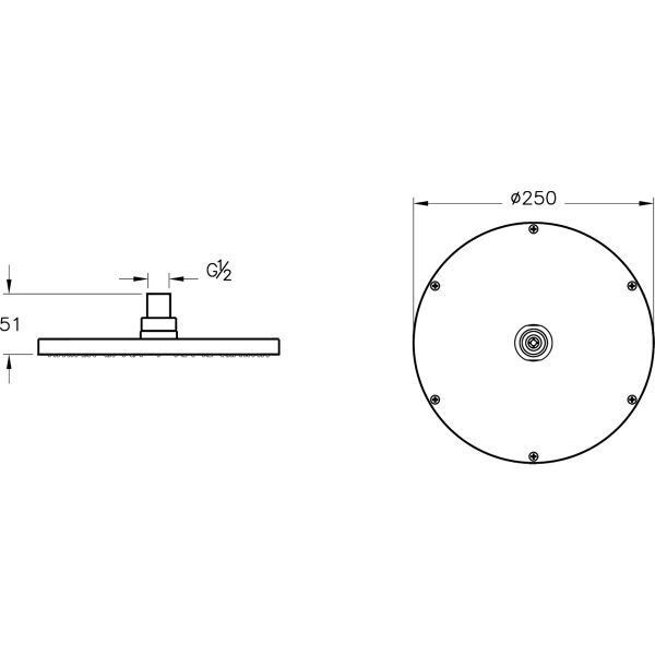 VitrA Suit A4563839 Duş Başlığı, Parlak Siyah