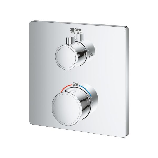 Grohe Grohtherm Termostatik Banyo Duş Bataryası 2 çıkışlı divertörlü- 24080000
