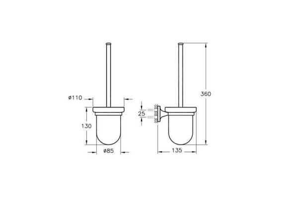 ArtemA A44790 Minimax Tuvalet Fırçalığı