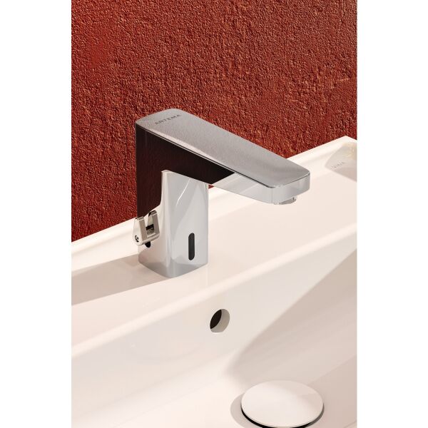 Artema Root Square A47128 Temassız Lavabo Bataryası, Elektrikli, Çift Su Girişli, Krom