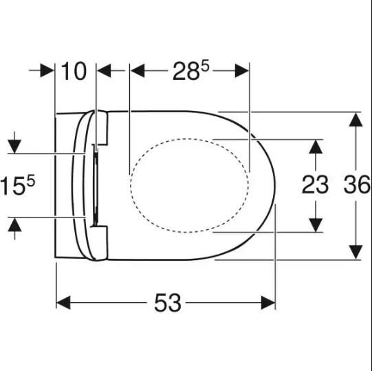 Geberit Selnova Kanalsız Asma Klozet (Yavaş Kapanır Kapak Dahil) - 503.022.00.1
