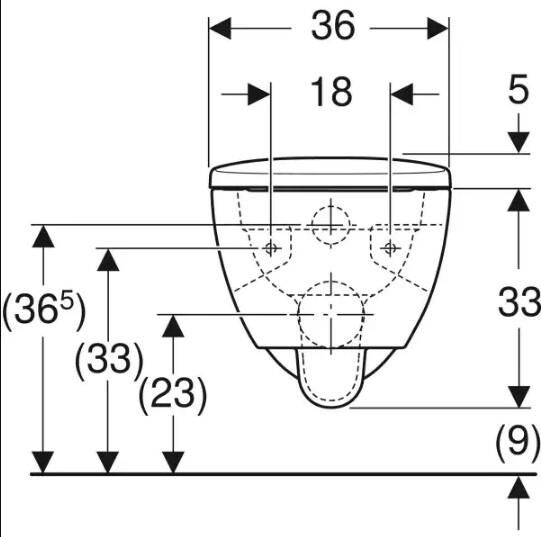 Geberit Selnova Kanalsız Asma Klozet (Yavaş Kapanır Kapak Dahil) - 503.022.00.1