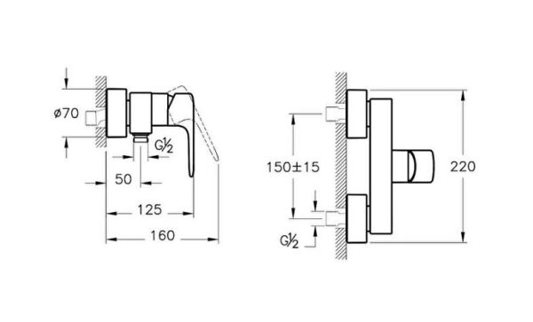 VitrA Temassız Lavabo Bataryası Çift Su Girişli (Pilli) - A47126