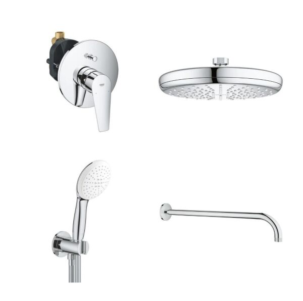 Grohe Bauedge Yeni Ankastre Banyo Bataryası Seti (Gagasız)- 29079001SET4