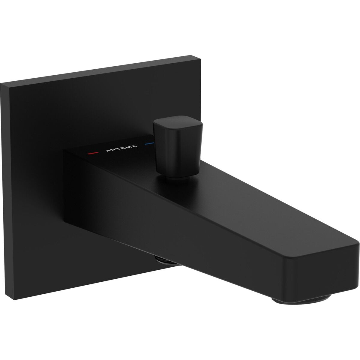 Artema Root Square A4313136 Çıkış Ucu, El Duşu Çıkışlı, Mat Siyah