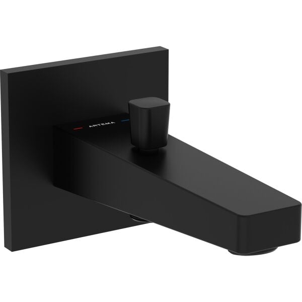 Artema Root Square A4313136 Çıkış Ucu, El Duşu Çıkışlı, Mat Siyah