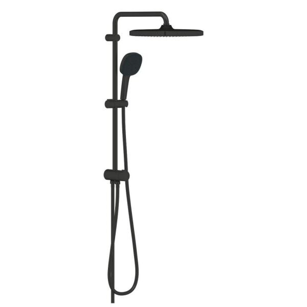 Grohe Tempesta System 250 Cube Duvar Bağlantılı, Divertörlü Duş Sistemi Mat Siyah - 269772431