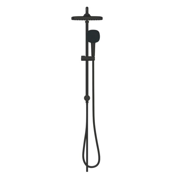 Grohe Tempesta System 250 Cube Duvar Bağlantılı, Divertörlü Duş Sistemi Mat Siyah - 269772431