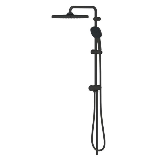 Grohe Tempesta System 250 Cube Duvar Bağlantılı, Divertörlü Duş Sistemi Mat Siyah - 269772431