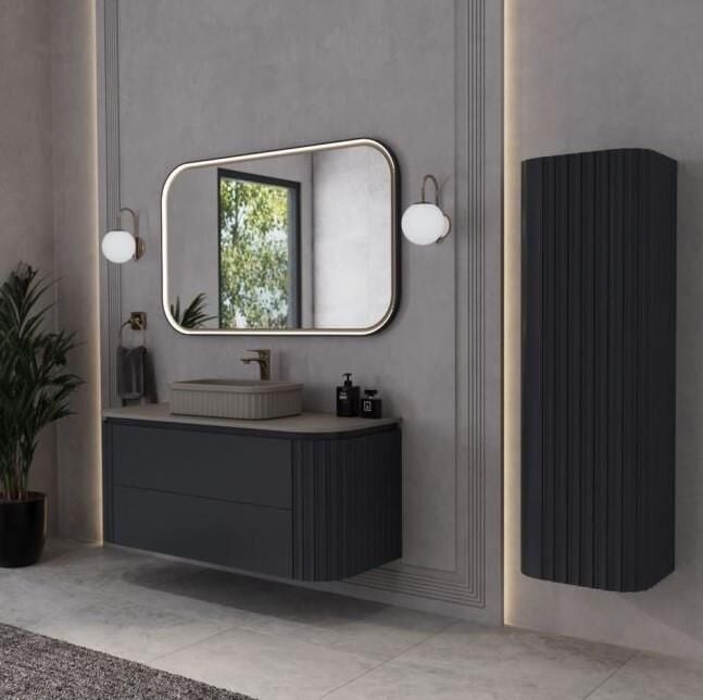 Gloria Lavabo Dolabı Argento 100 cm Set