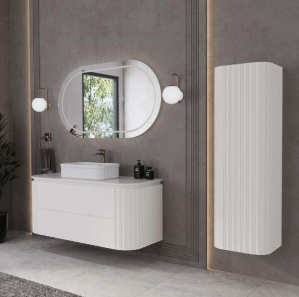 Gloria Lavabo Dolabı Bianco 100 cm Set