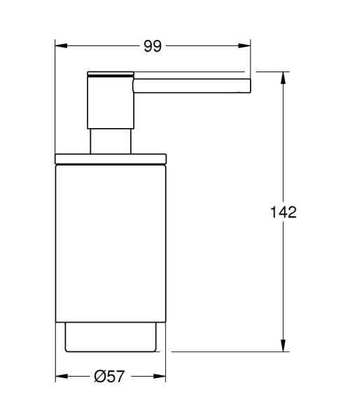 Grohe Selection Sıvı Sabunluk Mat Siyah - 41218KF0