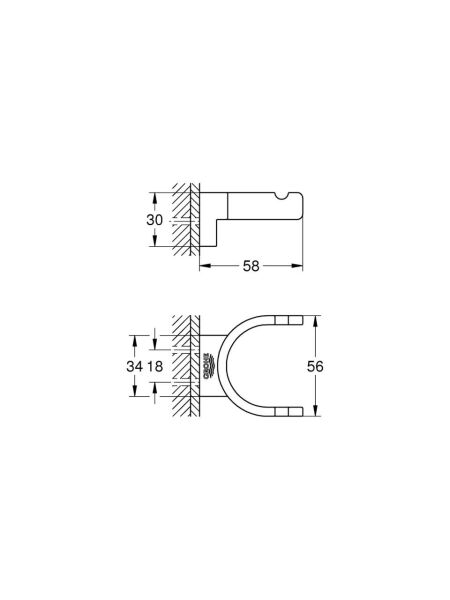 Grohe Selection Çift Havlu Askısı - 41049DL0