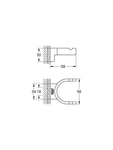 Grohe Selection Çift Havlu Askısı - 41049DL0