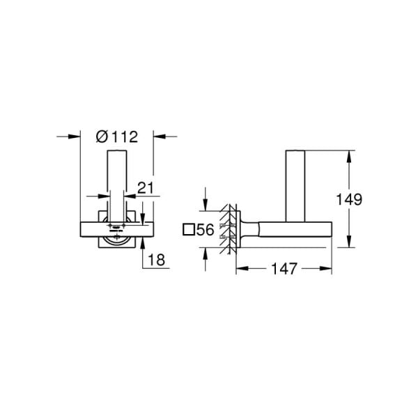 Grohe Allure Yedek Tuvalet Kağıtlığı - 40956001