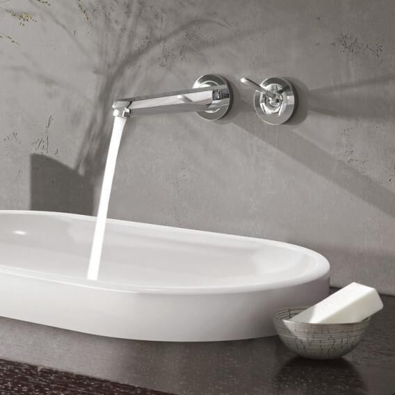 Grohe Eurodisc Joy İki Delikli Duvardan Lavabo Bataryası L-Boyut - 19969000