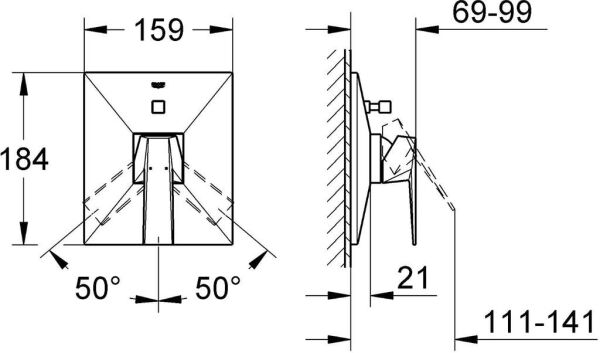 Grohe Allure Brilliant Ankastre Banyo Duş Bataryası - 19785000
