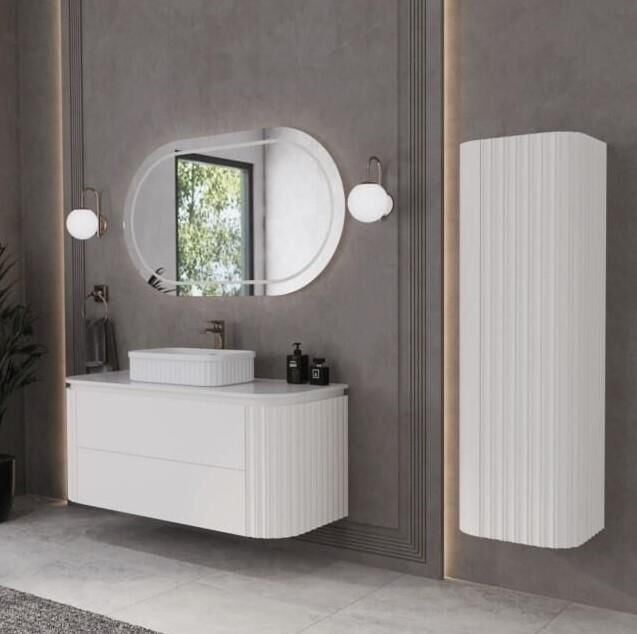 Gloria Lavabo Dolabı Bianco 120 cm Set