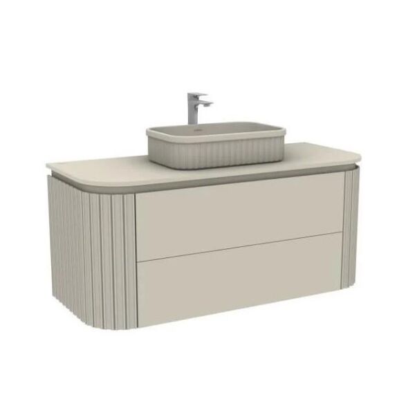 Gloria Lavabo Dolabı Beige 120 cm Set