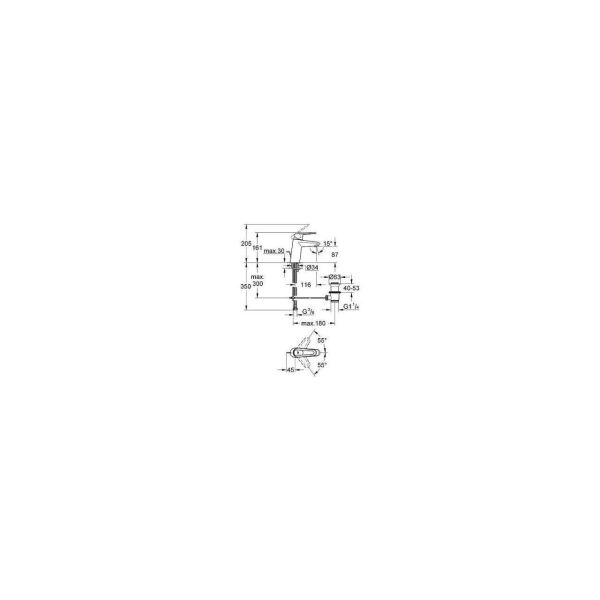 Grohe Touch Cosmopolitan Kumandalı Lavabo Bataryası Ecojoy 23214000