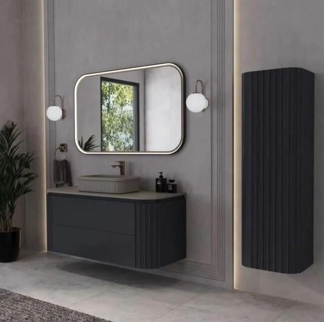 Gloria Lavabo Dolabı Argento 120 cm Set