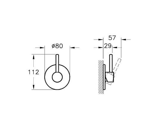 VitrA A41457 Ankastre Stop Valf Mix Sıva Üstü Grubu Krom