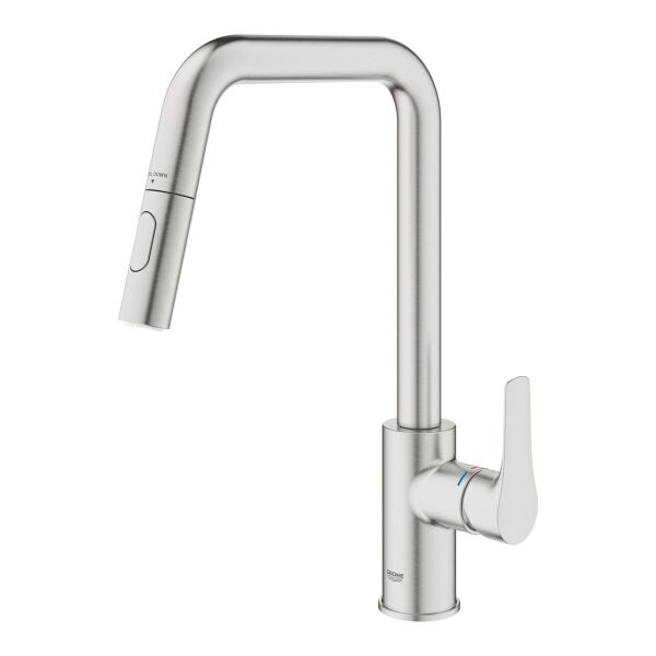 Grohe Eurosmart Eviye Bataryası 2 Akışlı SuperSteel - 30619DC0