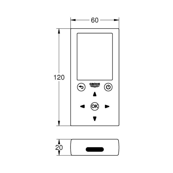 Grohe Fotoselli Ürünler Için Uzaktan Kumanda Beyaz - 36407001