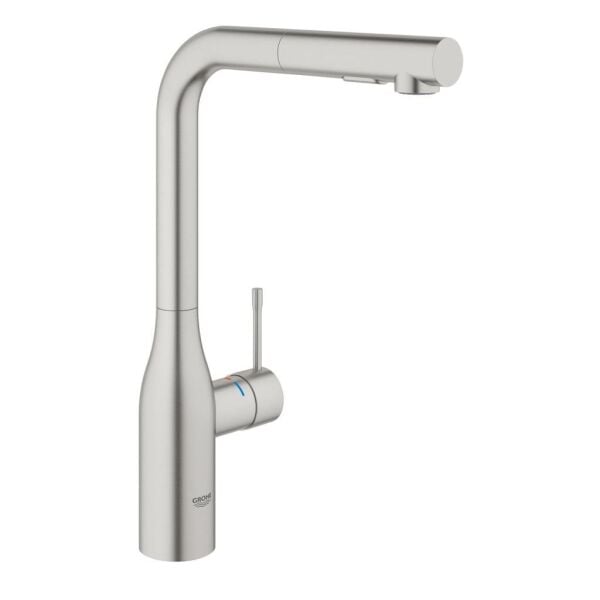 Grohe Eviye Bataryası Spiralli 2 Fonk Essence Paslanmaz Çelik - 30504DC0
