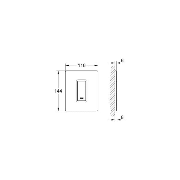 Grohe Skate Cosmopolitan Kumanda Paneli - 38846KS0