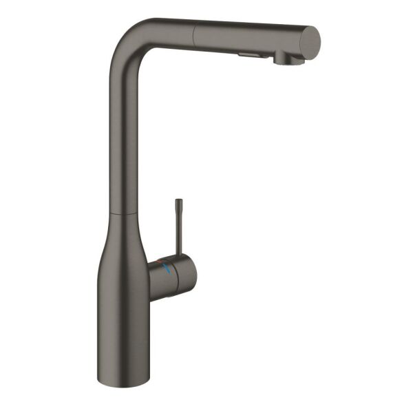 Grohe Eviye Bataryası Spiralli 2 Fonk Essence Brushed Hard Graphite - 30504AL0