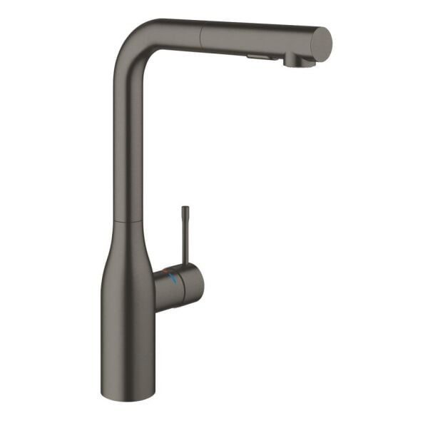 Grohe Eviye Bataryası Spiralli 2 Fonk Essence Brushed Hard Graphite - 30504AL0