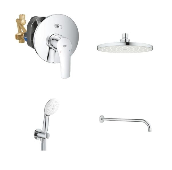Grohe Eurosmart Gagasız Ankastre Banyo Seti - 33305003SET