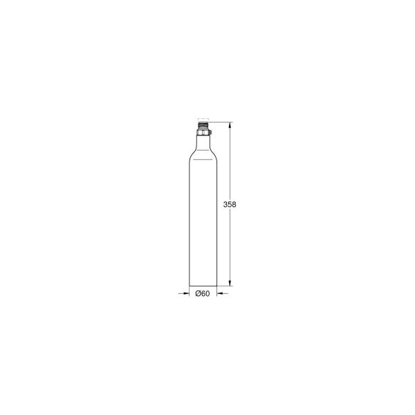 Grohe Blue 425 C02 İçin Alüminyum BOŞ TÜP - 40849000