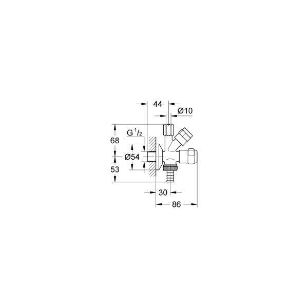 Grohe Bulaşık Makinaları ve Eviye Bataryaları Için Çift Çıkışlı Musluk 41073000