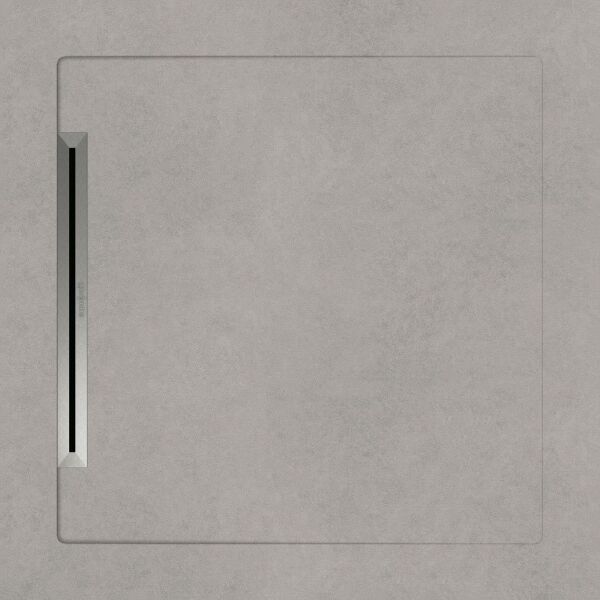 Aquanit 80x80 Arc Gri Slope Line+Sifon