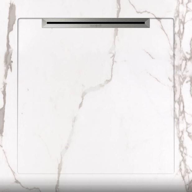 Aquanit 90x90 Infinity Beyaz Slope Line+Sifon