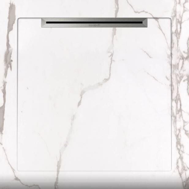 Aquanit 90x90 Infinity Beyaz Slope Line+Sifon