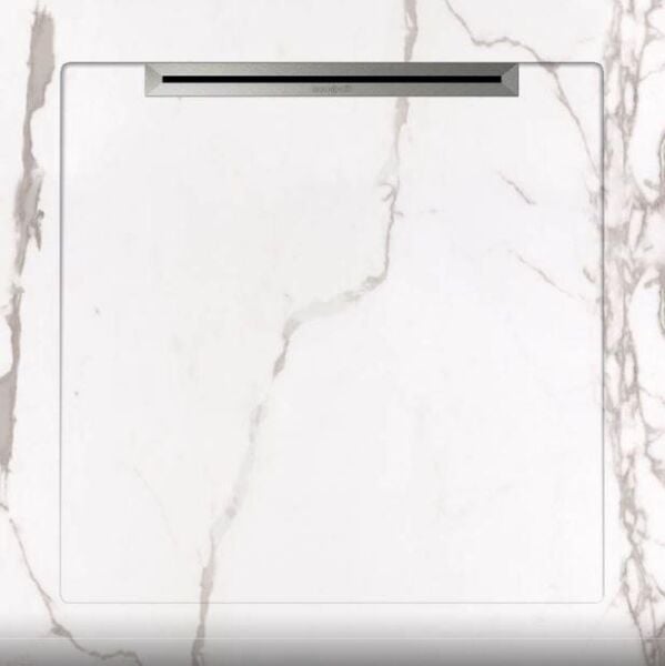 Aquanit 90x90 Infinity Beyaz Slope Line+Sifon