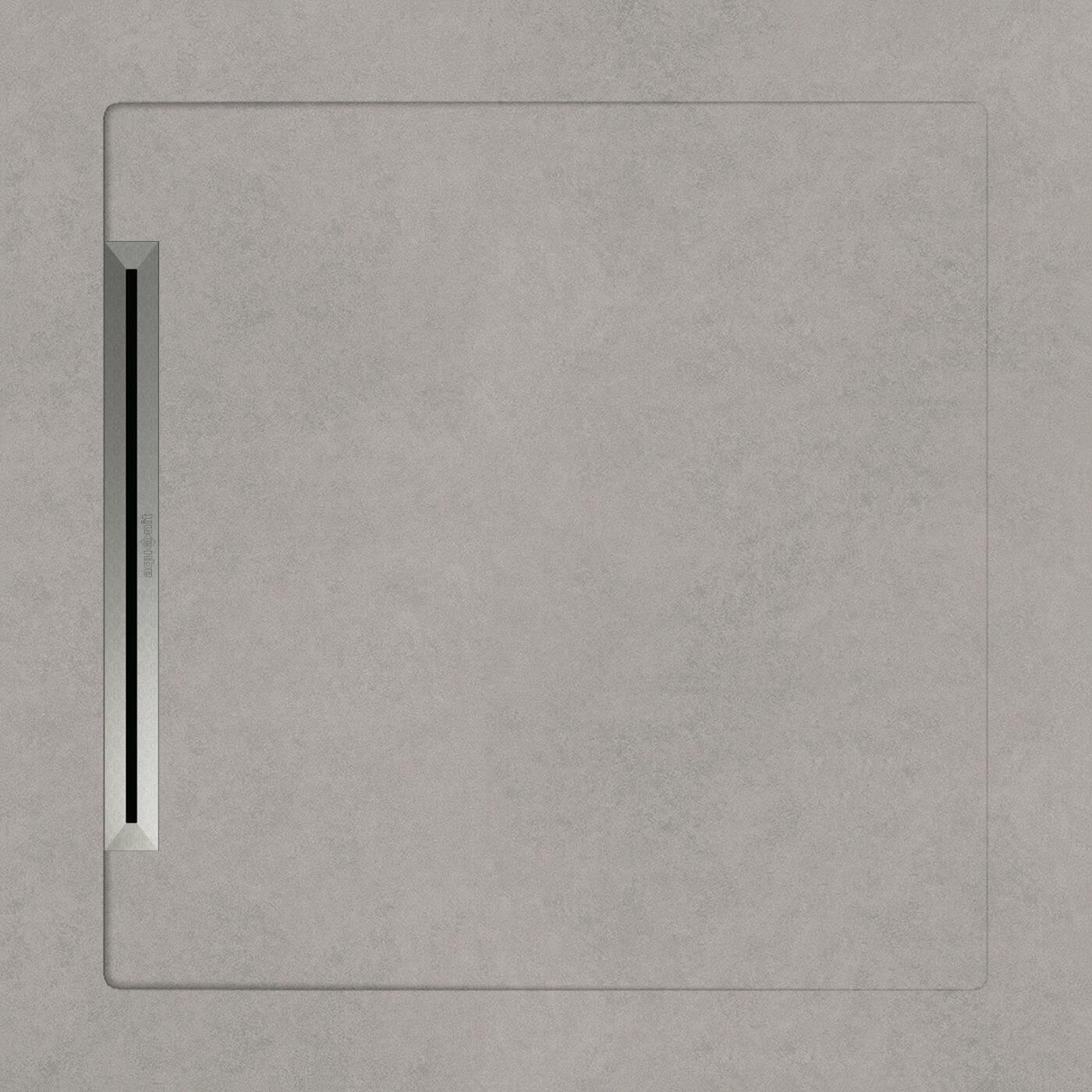 Aquanit 90x90 Arc Gri Slope Line+Sifon