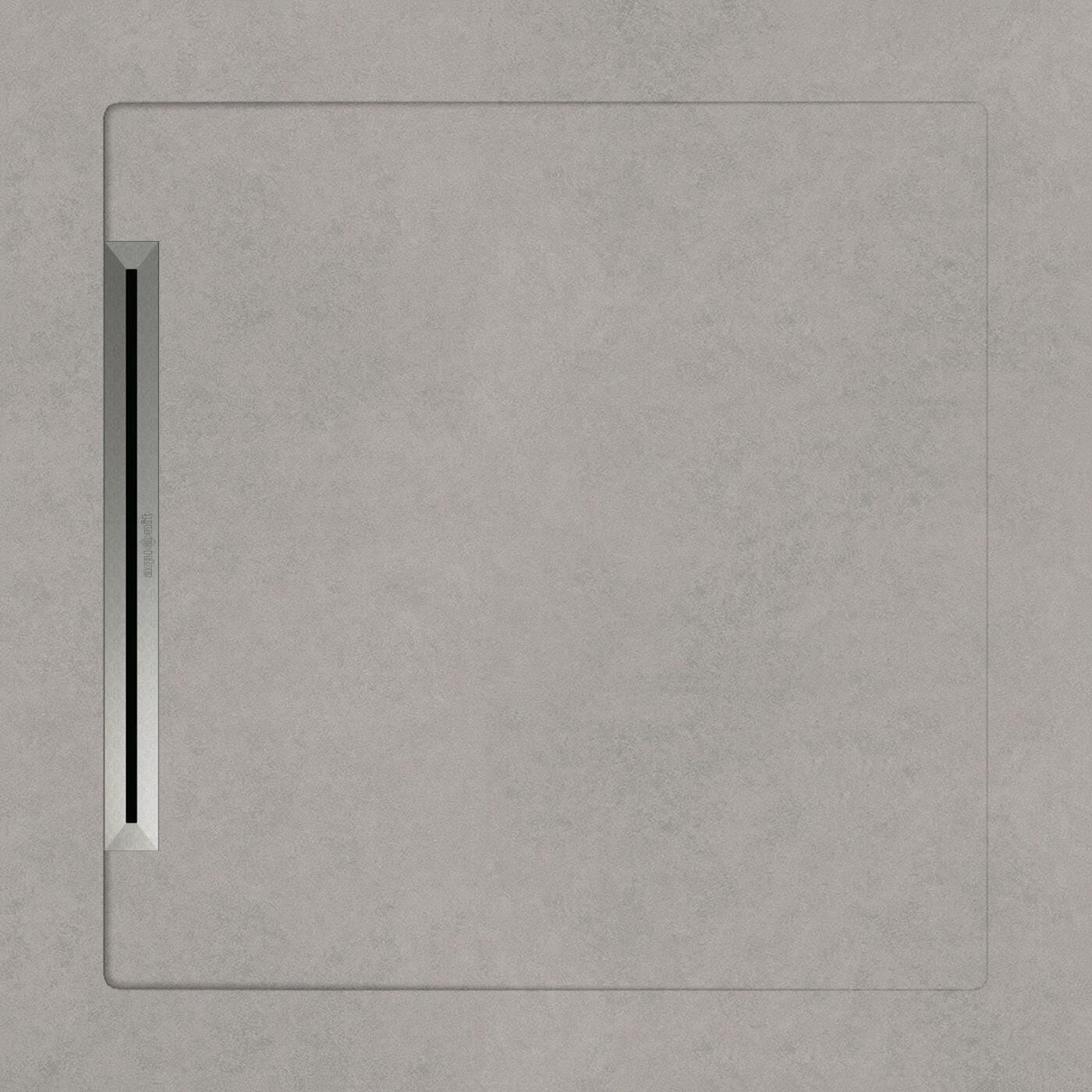 Aquanit 90x90 Arc Gri Slope Line+Sifon