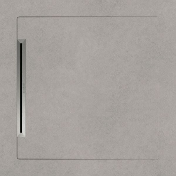 Aquanit 90x90 Arc Gri Slope Line+Sifon