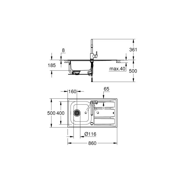 Grohe Concetto Eviye ve Batarya Seti - 31570SD0